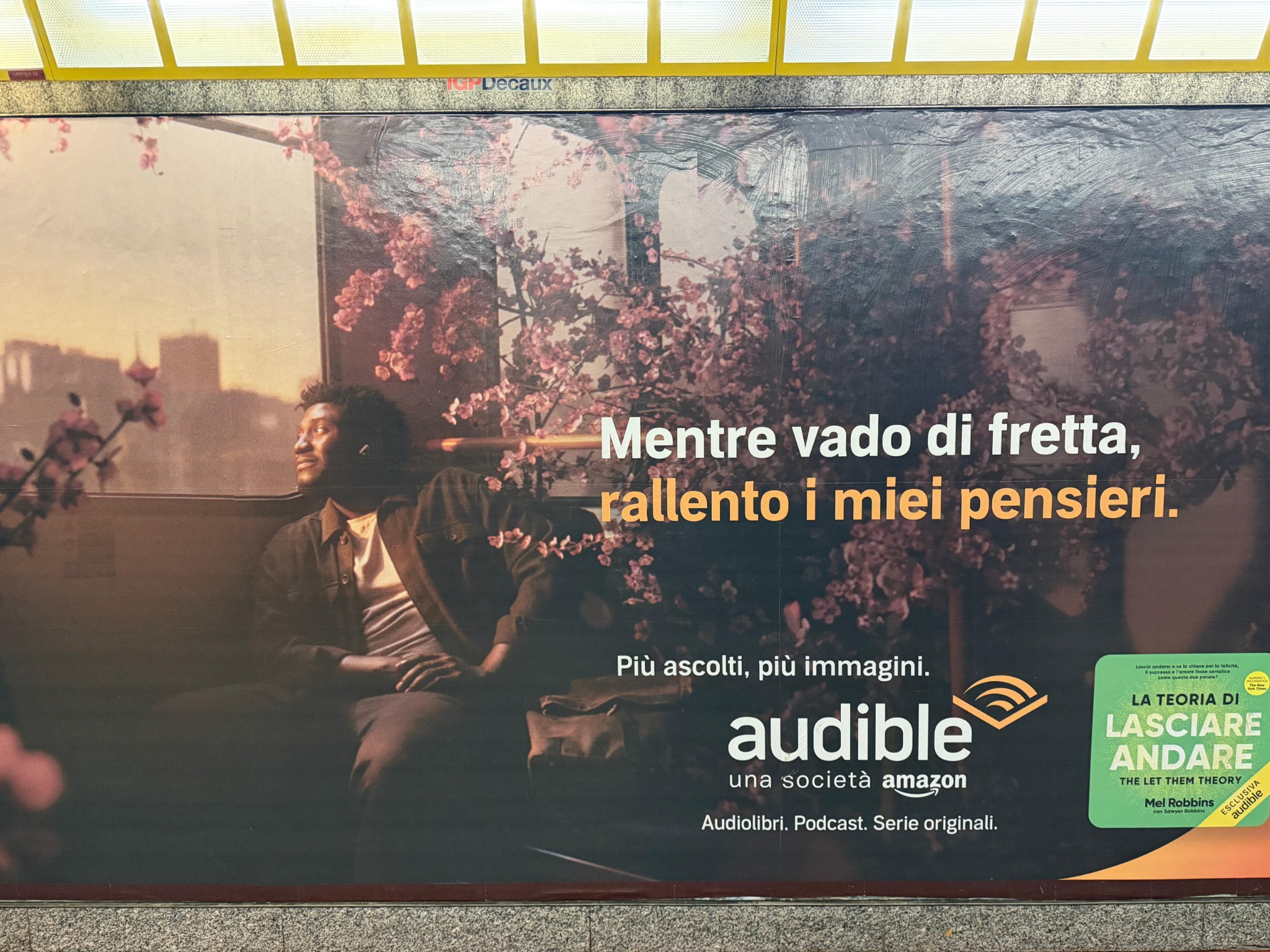 Affissione Audible: Mentre vado di fretta rallento i miei pensieri