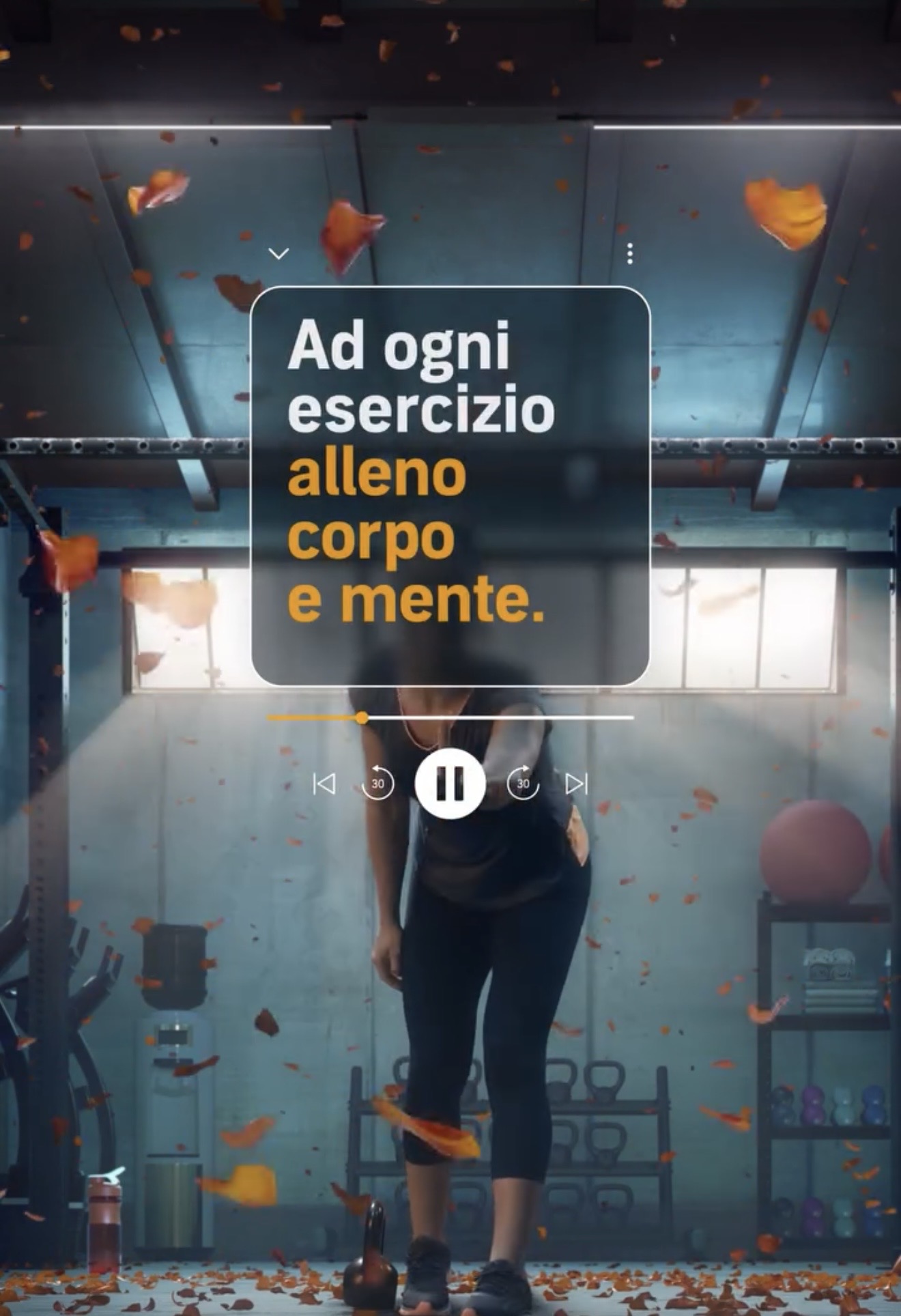 Contenuto social Audible: Ad ogni esercizio alleno corpo e mente